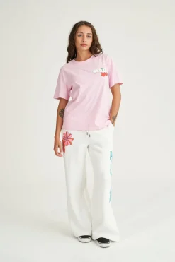 WMNS WIDE TRACKPANT/SCORE CHALK