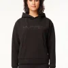 WOMENS BONDED HOOD BLACK