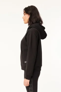 WOMENS BONDED HOOD BLACK