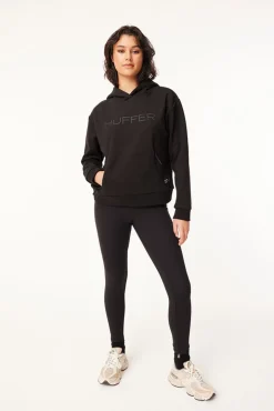 WOMENS BONDED HOOD BLACK