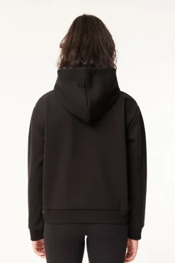 WOMENS BONDED HOOD BLACK